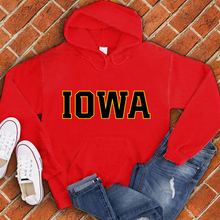 Load image into Gallery viewer, Yellow And Black Iowa Hoodie