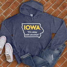 Load image into Gallery viewer, I.O.W.A. Its Okay With Alcohol Hoodie