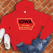 Load image into Gallery viewer, I.O.W.A. Its Okay With Alcohol Hoodie