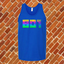 Load image into Gallery viewer, 801 Map Neon Unisex Tank Top