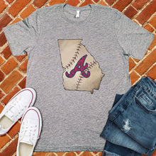 Load image into Gallery viewer, Georgia Baseball State Tee
