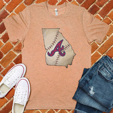 Load image into Gallery viewer, Georgia Baseball State Tee