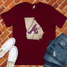 Load image into Gallery viewer, Georgia Baseball State Tee