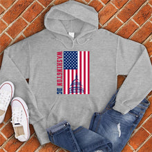 Load image into Gallery viewer, Washington DC American Flag Monument Hoodie