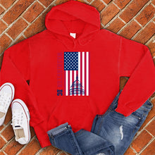 Load image into Gallery viewer, Washington DC American Flag Monument Hoodie