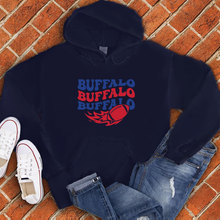 Load image into Gallery viewer, Groovy Buffalo Football Hoodie