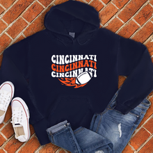 Load image into Gallery viewer, Groovy Cincinnati Football Hoodie