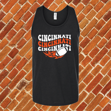 Load image into Gallery viewer, Groovy Cincinnati Football Unisex Tank Top