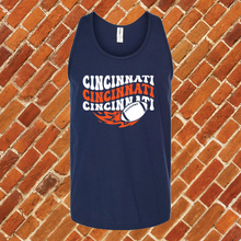 Load image into Gallery viewer, Groovy Cincinnati Football Unisex Tank Top