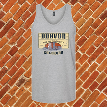 Load image into Gallery viewer, The Mile High City Plate Unisex Tank Top