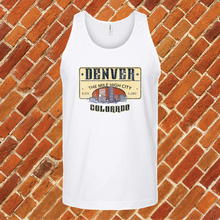 Load image into Gallery viewer, The Mile High City Plate Unisex Tank Top