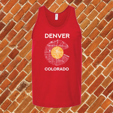 Load image into Gallery viewer, Denver District Map Unisex Tank Top