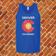 Load image into Gallery viewer, Denver District Map Unisex Tank Top