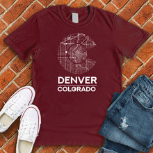 Load image into Gallery viewer, Denver Colorado Flag Map Tee