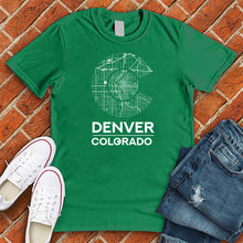 Load image into Gallery viewer, Denver Colorado Flag Map Tee