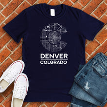 Load image into Gallery viewer, Denver Colorado Flag Map Tee