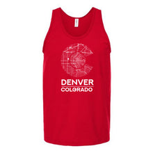 Load image into Gallery viewer, Denver Colorado Flag Map Unisex Tank Top