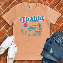 Load image into Gallery viewer, Florida Surf club sunset Tee