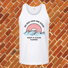 Load image into Gallery viewer, Keep It Clean Florida Unisex Tank Top