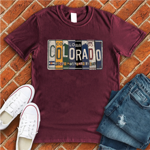 Load image into Gallery viewer, Colorado License Plate Tee