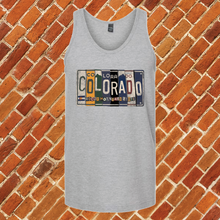 Load image into Gallery viewer, Colorado License Plate Unisex Tank Top