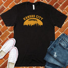 Load image into Gallery viewer, Vintage Kansas City Football Skyline Tee