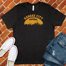 Load image into Gallery viewer, Vintage Kansas City Football Skyline Tee