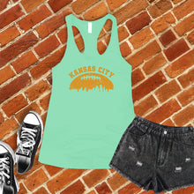 Load image into Gallery viewer, Vintage Kansas City Football Skyline Women's Tank Top
