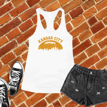 Load image into Gallery viewer, Vintage Kansas City Football Skyline Women's Tank Top