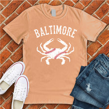 Load image into Gallery viewer, Baltimore Crab Baseball Tee