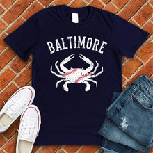 Load image into Gallery viewer, Baltimore Crab Baseball Tee