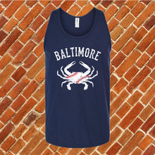 Load image into Gallery viewer, Baltimore Crab Baseball Unisex Tank Top