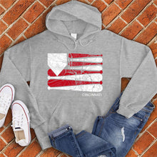 Load image into Gallery viewer, Cincinnati Baseball Flag Hoodie
