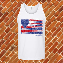 Load image into Gallery viewer, Cincinnati Baseball Flag Unisex Tank Top