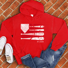 Load image into Gallery viewer, St. Louis Baseball Flag Hoodie