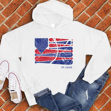 Load image into Gallery viewer, St. Louis Baseball Flag Hoodie