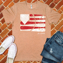 Load image into Gallery viewer, St. Louis Baseball Flag Tee