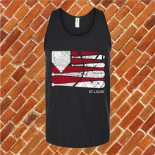 Load image into Gallery viewer, St. Louis Baseball Flag Unisex Tank Top