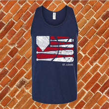 Load image into Gallery viewer, St. Louis Baseball Flag Unisex Tank Top