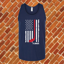 Load image into Gallery viewer, Florida Hockey Flag Unisex Tank Top