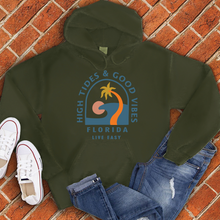 Load image into Gallery viewer, High Tides & Good Vibes Hoodie