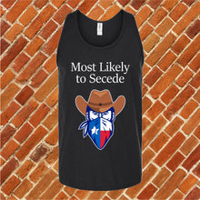 Load image into Gallery viewer, Texan Secede Unisex Tank Top
