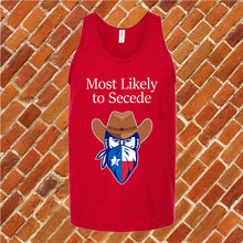 Load image into Gallery viewer, Texan Secede Unisex Tank Top