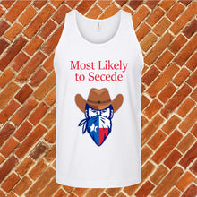 Load image into Gallery viewer, Texan Secede Unisex Tank Top