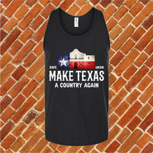 Load image into Gallery viewer, Make Texas A Country Again Unisex Tank Top