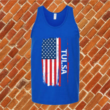 Load image into Gallery viewer, Tucson Flag Varsity Type Unisex Tank Top