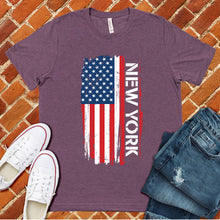 Load image into Gallery viewer, New York Flag Varsity Type Tee