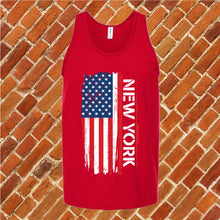 Load image into Gallery viewer, New York Flag Varsity Type Unisex Tank Top