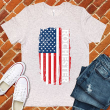 Load image into Gallery viewer, Rochester Flag Varsity Type Tee