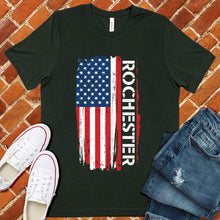 Load image into Gallery viewer, Rochester Flag Varsity Type Tee